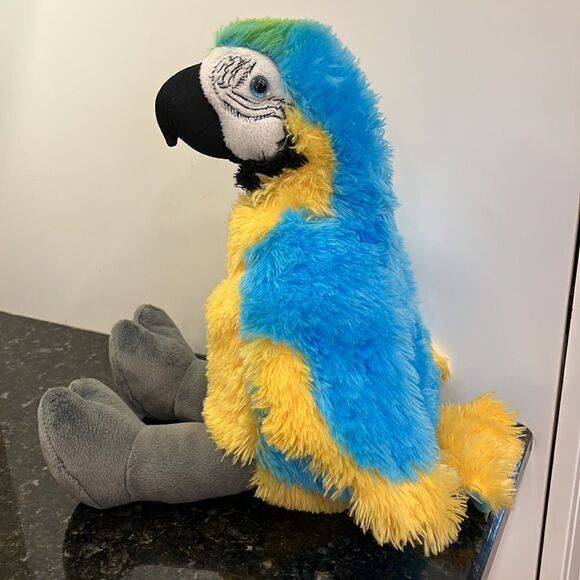 Build A Bear Macaw Parrot Plush Bird Blue Yellow Zoorrific St Louis Zoo - Picture 4 of 9